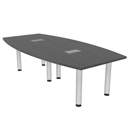 Skutchi Designs 45 in W, 96 in L, 29 in H, Engineered Wood Top, Grey H-BOT-4693-PT-AN-EL